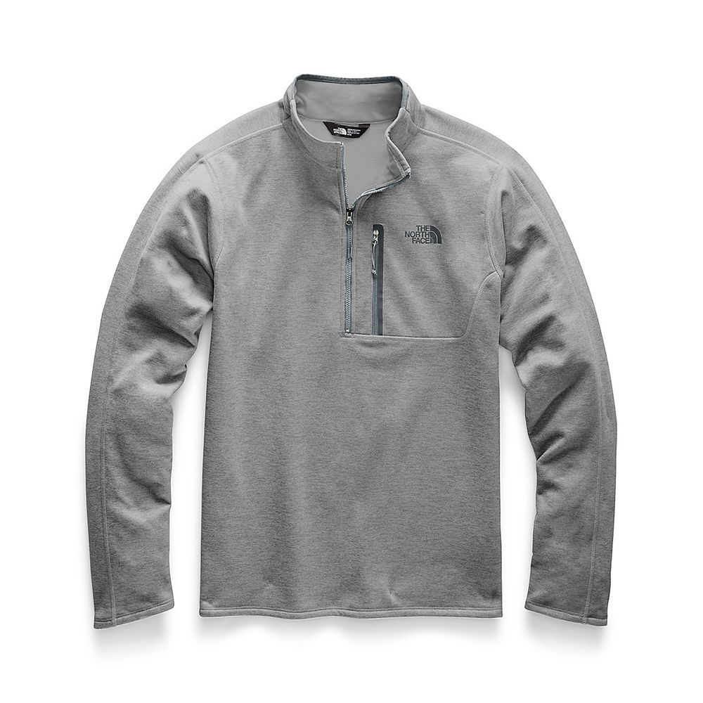 The North Face Fleece Mens Australia - The North Face Canyonlands ½ Zip—Tall Grey Hiking (AWL-180967